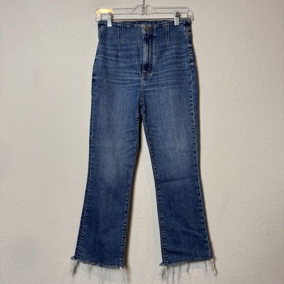 Anthropologie Daze Just Right Jeans Raw Hem Stretch Denim Women’s Size 27 New! - Picture 2 of 12